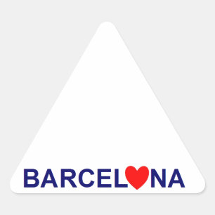 Sticker Triangulaire Barcelona love