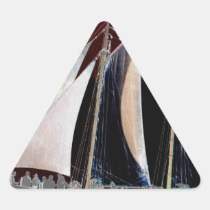 Sticker Triangulaire Bateaux sous voile
