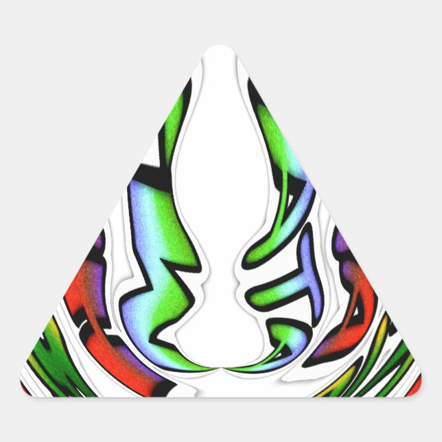 Sticker Triangulaire Belle conception Extraordinaire ont une belle jour (Devant)