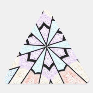 Sticker Triangulaire Belle Impression Géométrique Pastel Extraordinaire