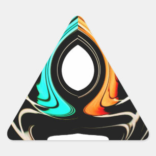 Sticker Triangulaire Belle perles Abstraites Imprimer