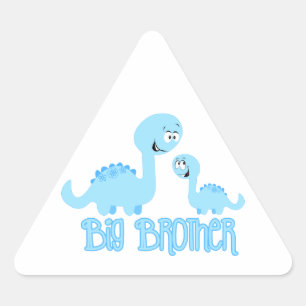 Sticker Triangulaire Big Brother Dinosaur