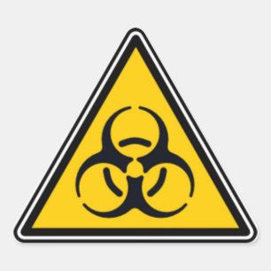 Sticker Triangulaire Biohazard 02