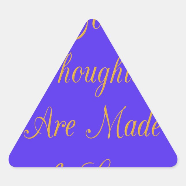 Sticker Triangulaire Blessful Reflections : Good Thghts of Love (Devant)