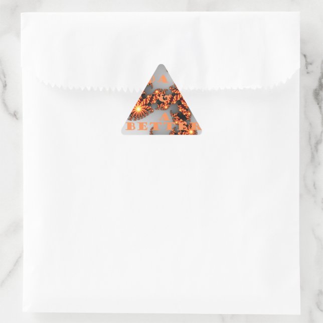 Sticker Triangulaire Bonne journée et meilleure nuit (Sac)