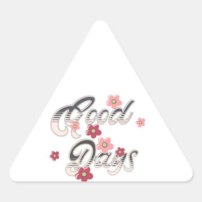 Sticker Triangulaire bons jours (Devant)