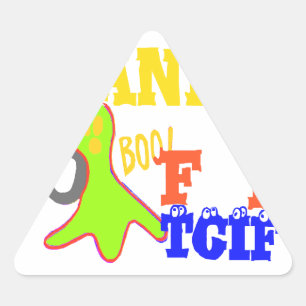 Sticker Triangulaire Boo d'or ! Fille TGIF Merci Dieu Son Vendredi Haku