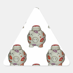 Sticker Triangulaire Bouton à lèvres adorable