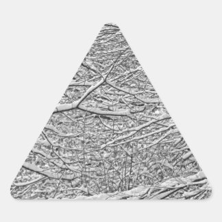 Sticker Triangulaire Branches de neige