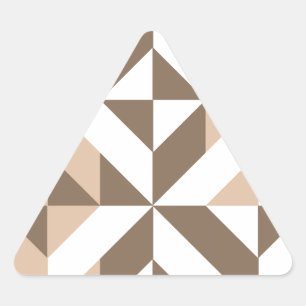 Sticker Triangulaire Brevet de Brown Beige