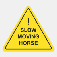 *Cheval à mouvement lent" Symbole d'avertissement