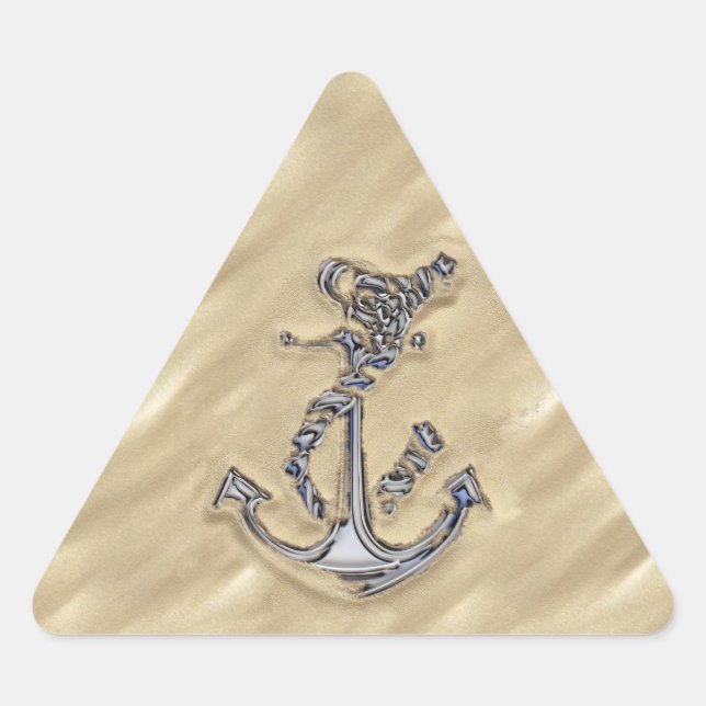 Sticker Triangulaire Chrome Like Rope Anchor (Devant)