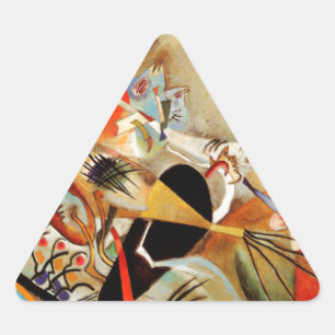 Sticker Triangulaire Composition de Kandinsky