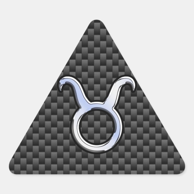 Sticker Triangulaire Connexion Taurus Zodiac Fibres Carbone Racy (Devant)