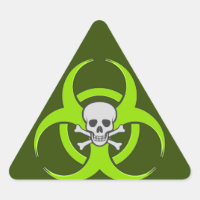 Crâne vert biodangereux