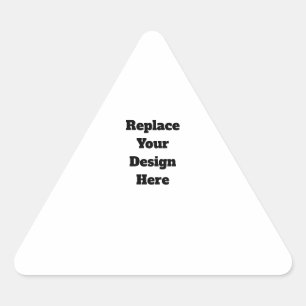 Sticker Triangulaire Créez votre propre blanc 