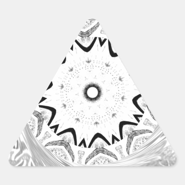 Sticker Triangulaire Culture africaine dynamique : une fusion rose et c (Devant)