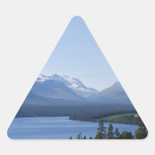 STICKER TRIANGULAIRE DE BELLES MONTAGNES