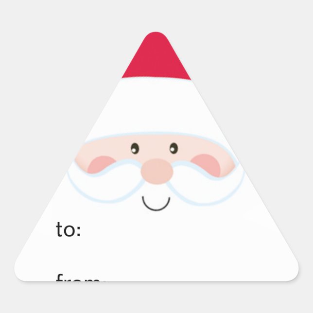 Sticker Triangulaire De la part du Père Noël (Devant)