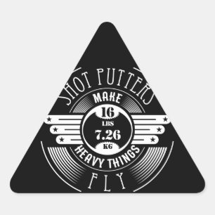 Sticker Triangulaire des choses lourdes qui volent