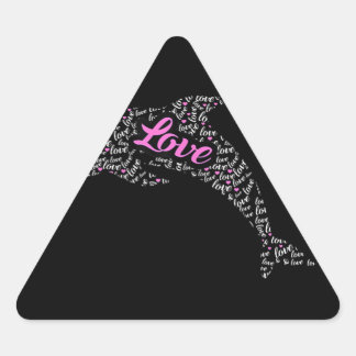 Sticker Triangulaire Dolphin Lover| dauphin design dauphin amoureux des