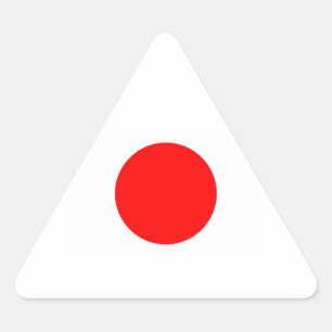 Sticker Triangulaire Drapeau totalement japonais