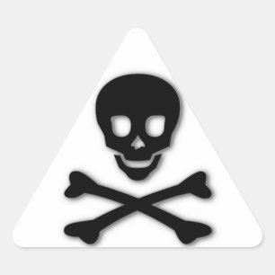 Sticker Triangulaire effrayant