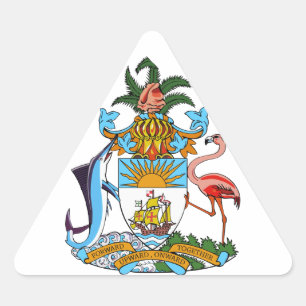 Sticker Triangulaire emblème de bahamas
