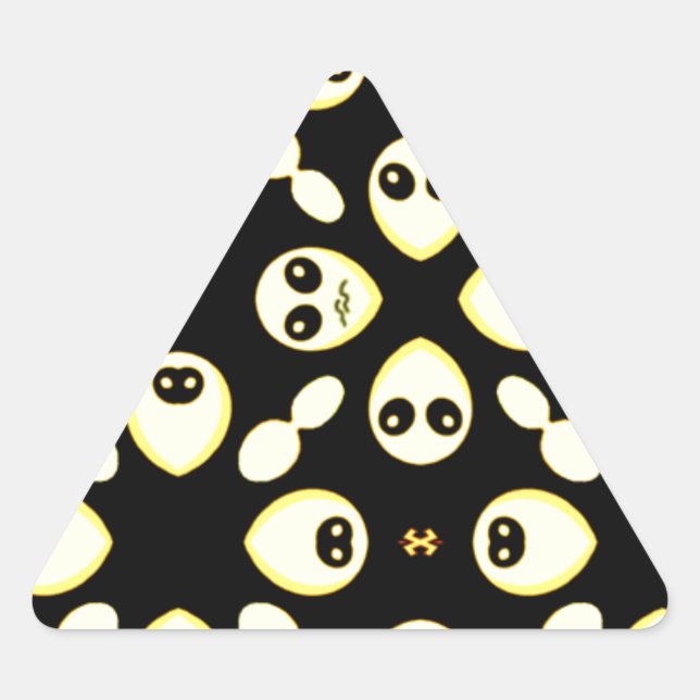 Sticker Triangulaire Émotions, sourire_ (Devant)