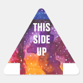 Sticker Triangulaire Espace Extérieur Cosmique Boîte De Déplacement Pet