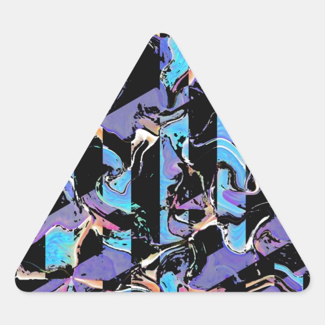 Sticker Triangulaire Eyesore classique collant rond classique (Devant)