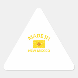 Sticker Triangulaire Fabriqué dans le NOUVEAU MEXIQUE États-Unis Drapea