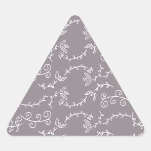 Sticker Triangulaire feuille et baies