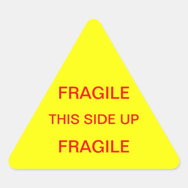 Sticker Triangulaire Fragile De Ce Côté (Devant)