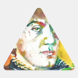 Sticker Triangulaire FRITZ LANG - portrait aquarelle.2