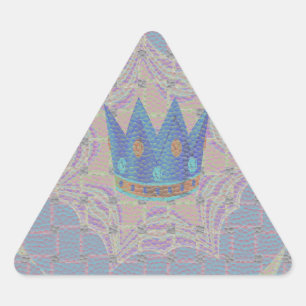 Sticker Triangulaire Gardez-le simple : Pastel Royal Clarity Motif Art
