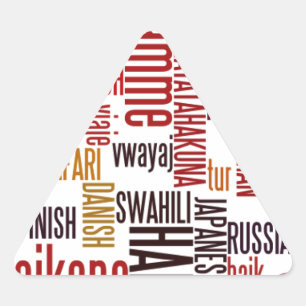 Sticker Triangulaire Global Groove : Hakuna Matata dans chaque langue
