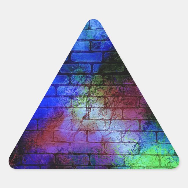 Sticker Triangulaire Graffiti mur (Devant)