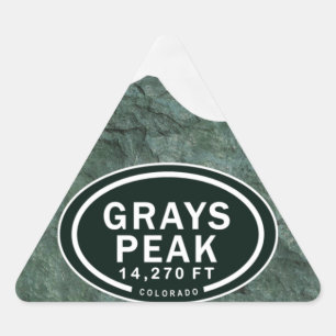 Sticker Triangulaire Grays Peak 4 000 M Colorado Rocky Mountain
