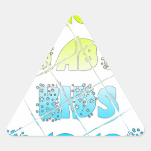 Sticker Triangulaire Hakuna Matata Bébé Enfants Joyeuses Couleurs Art I