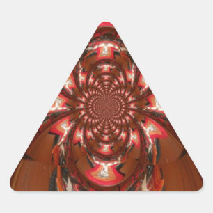 Sticker Triangulaire Hakuna Matata Halloween Masque Kaleidoscope Abstra