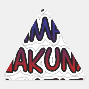 Sticker Triangulaire Hakuna Matata Keep it Simple Cadeaux