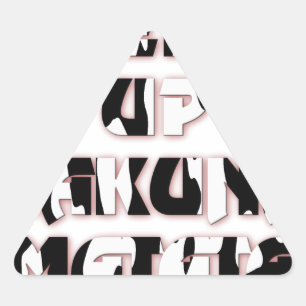 Sticker Triangulaire Hakuna Matata Keep it up Cadeaux