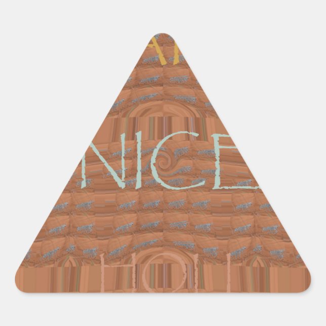 Sticker Triangulaire Happy Holidays Zebra Art Print (Devant)