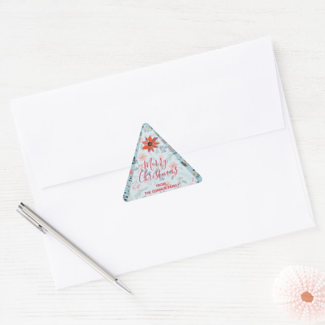 Sticker Triangulaire Holiday Christmas (Enveloppe)