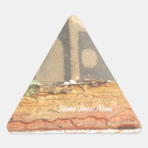 Sticker Triangulaire Home Sweet Home Art Imprimer
