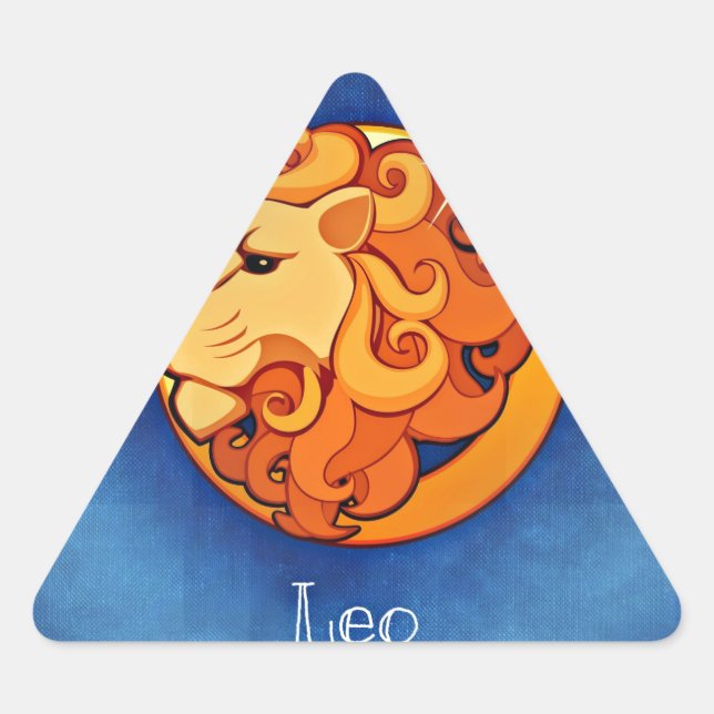 Sticker Triangulaire horoscope leo (Devant)