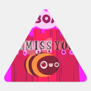 Sticker Triangulaire I Miss You I