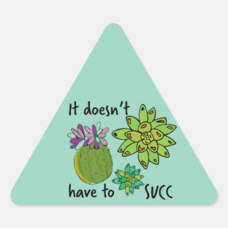 Sticker Triangulaire il n'est pas nécessaire de sucer