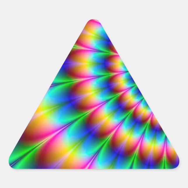 Sticker Triangulaire Illusion Spiral Optical (Devant)